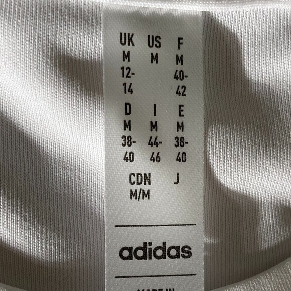 NEW! ADIDAS Medium M MD Own The Run Women Short Sleeve T Shirt Tee Shirt White - Picture 8 of 9